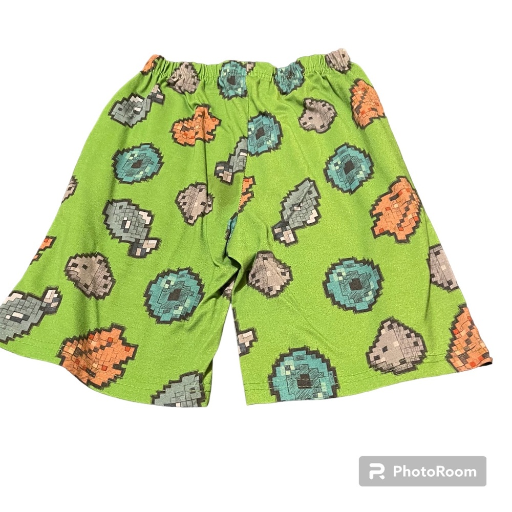 Minecraft pajama shorts